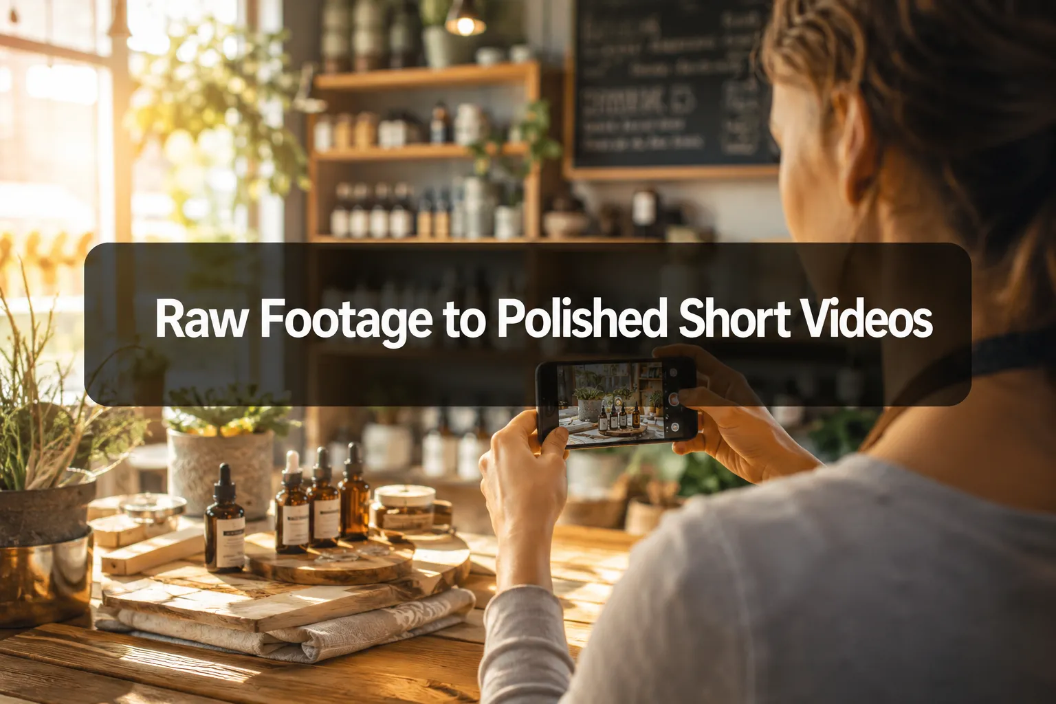 Short-form video editing workflow for raw phone footage