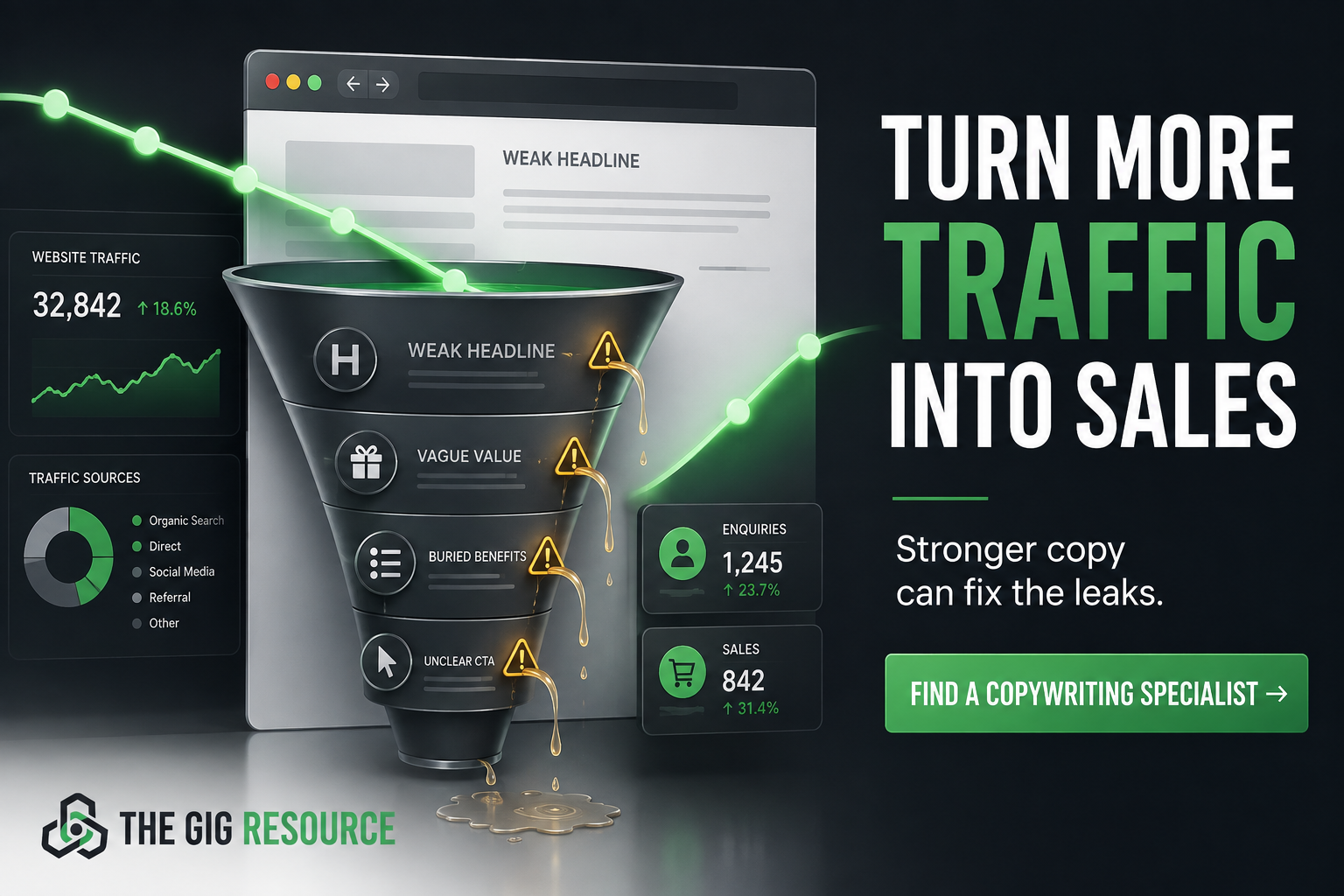 Turning leaky traffic into sales
